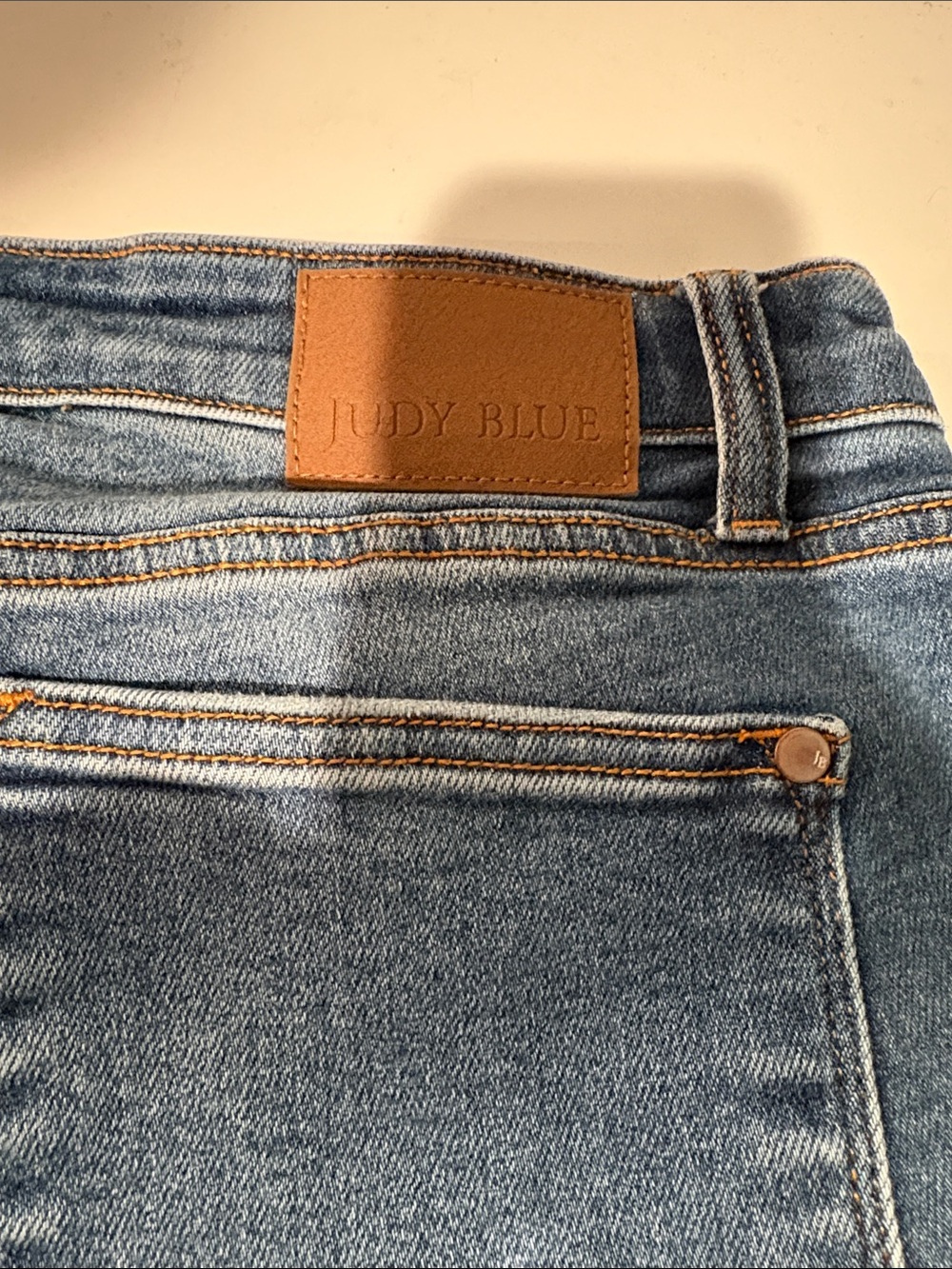 Judy Blue Medium Blue Denim Jeans 15/32 with button fly